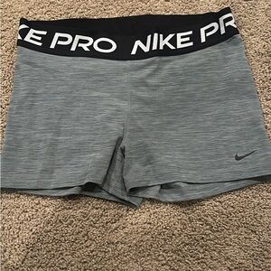 Nike Women's Gray Pro Shorts